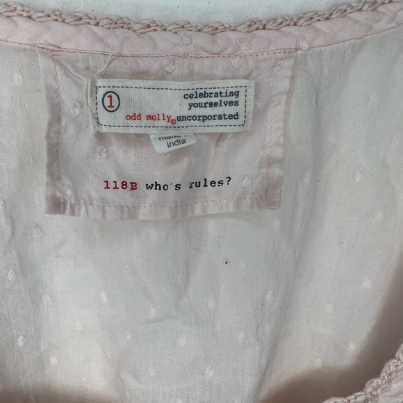 Odd Molly light pink polka dot peplum blouse - Picture 2 of 3